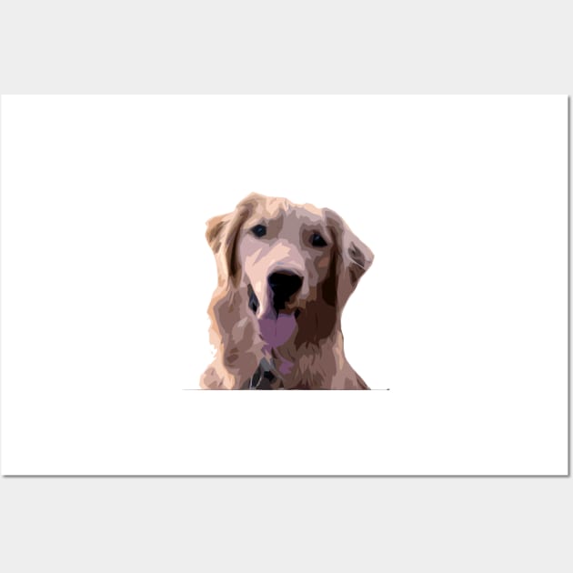 Golden Retriever Dog Wall Art by CarloVaro